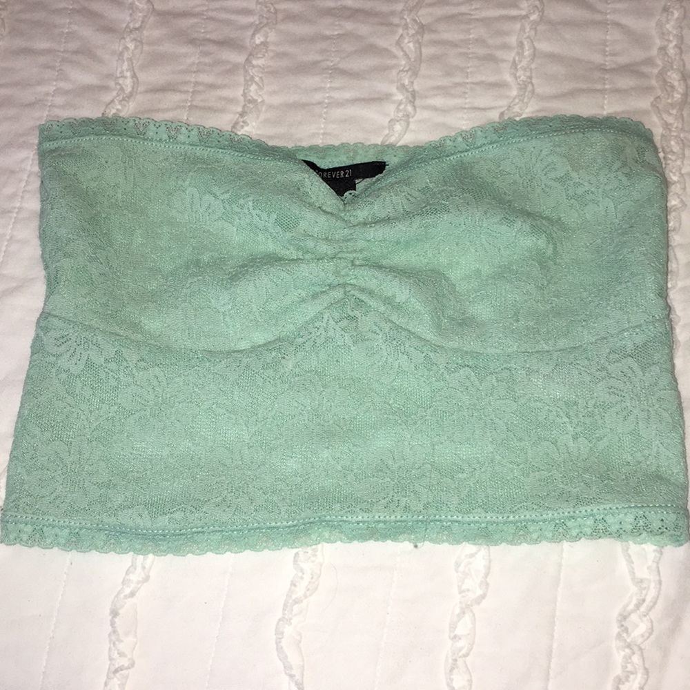 Turquoise Lace Bandeau / Bralette